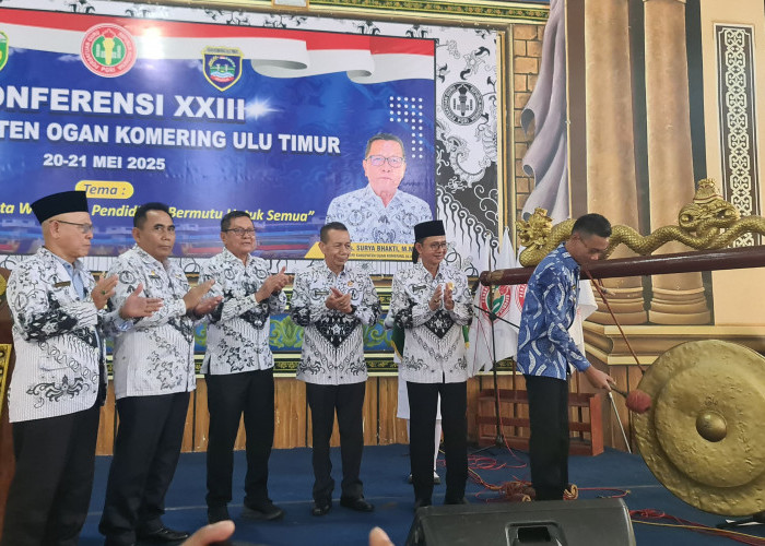 PGRI OKU Timur Gelar Konferensi XXIII, Wabup Yudha : Pemda Siap Bekerja Sama