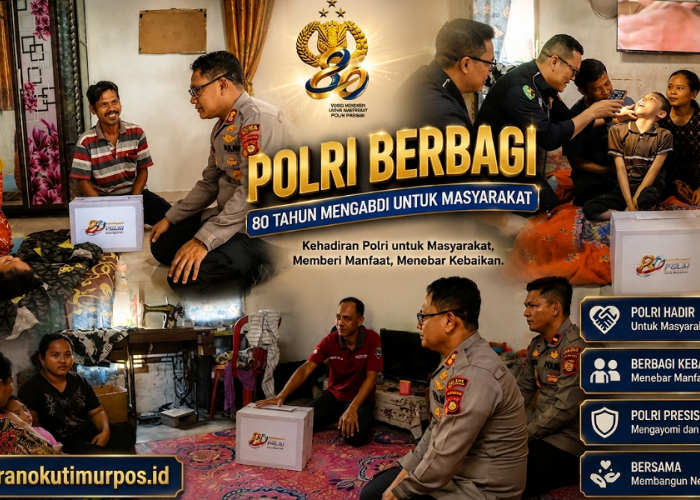 HUT Bhayangkara ke-80, Kapolres OKU Timur Salurkan Bansos untuk Anak Disabilitas