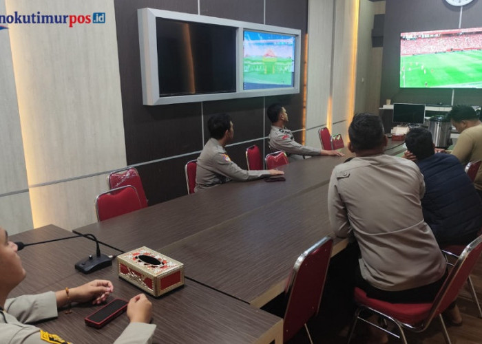 Lewat Nobar Piala Dunia 2026, Polres OKU Timur Gelar Cooling System Jaga Kamtibmas
