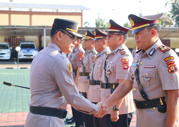 Sertijab Polres OKU Timur, Sejumlah Pejabat Utama Berganti