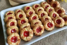 Resep Strawberry Thumbprint Cookies , Cocok Untuk Hidangan Bersama Keluarga