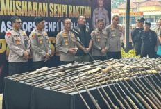 Polda Sumsel Ungkap 32 Kasus dan Musnahkan 397 Senjata Api