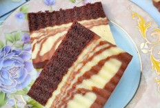 Langkah Mudah Membuat Brownies Lapis Puding Zebra Lezat, Cocok Untuk Hidangan Arisan