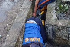 Petugas UPTD Damkar Gelar Kegiatan Gotong Royong Bersama Warga