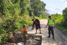 Akses Penghubung Dua Desa di OKU Rusak Akibat Amblas, Warga Diminta Waspada