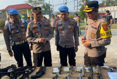 Waka Polres OKU Cek Senpi dan Kendaraan Opraasional Personel