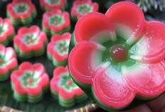 CANTIK! Ini Resep Kue Lapis Bunga Sakura, Kenyal, Nikmat dan Merekah