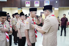 Wabup Yudha Jabat Ketua Kwartir Cabang Gerakan Pramuka OKU Timur