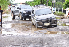 Tinjau Jalan Rusak di Babat Toman, Gubernur Herman Deru Janjikan Perbaikan