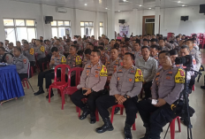 350 Personel Polres OKI Ikuti Pembekalan Pengetahuan Pengamanan TPS Pemilu 2024