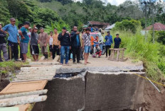 Minim Penerangan dan Retakan, Jembatan di OKU Selatan Bikin Warga Waspada
