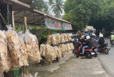 Pedagang Kerupuk Kemplang Kebanjiran Pembeli