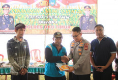 Dukung Ketahanan Pangan Polres OKU Timur Tanam Jagung 1 Hektar Setiap Desa