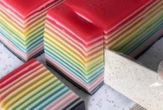 Kreasi Kue Lapis Rainbow dengan Tekstur Lembut dan Manis Pas, Cantik untuk Sajian Spesial