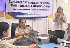 Komitmen Tingkatkan Layanan Pengaduan Publik, Kantor Pertanahan OKU gelar Evaluasi