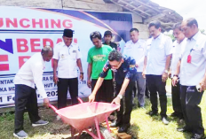 Launching Gerakan Bedah Rumah, Bantuan Pembangunan Sanitasi dan Penanganan Stunting Serentak Se-Sumsel 2024