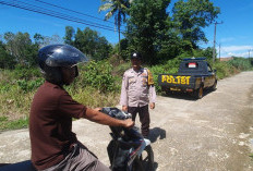 Jaga Kamtibmas, Polsek Belitang III lakukan Patroli Jalan Sepi 