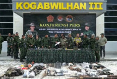 TNI Sita Puluhan Senjata dan Atribut Bintang Kejora dalam Operasi Keamanan di Papua