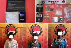 Ada Perempuan Muda, Tiga Tersangka Jaringan Narkoba Diamankan