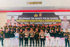 Tim Karate Polda Sumsel Sabet 12 Emas, 7 Perak dan 4 Perunggu di Kejuaraan Karate Piala Kapolri 2024