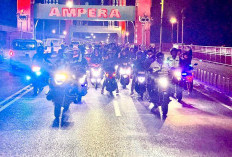 Ratusan Anggota Klub Motor 'Terpanggil' Ikut Patroli Bersama Kapolda Sumsel Jaga Kamtibmas di Kota Palembang