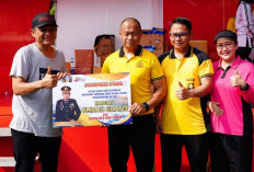 Sambut HUT Bhayangkara ke-80, Polres OKU Timur Bagi-bagi Hadiah Umroh dan Sepeda Listrik