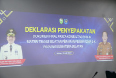 Plh Sekda Sumsel Deklarasikan dan Sepakati Dokumen Dinas Materi Teknis Muatan Perairan Pesisir RZWP3K