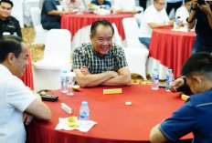 Hadiri Turnamen Gaple Kapolda Sumsel, Cik Ujang Harap Sinergitas Jaga Keamanan Ketertiban