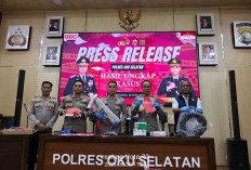 Polres OKU Selatan Ungkap 10 Kasus Kriminal dan Amankan 13 Tersangka