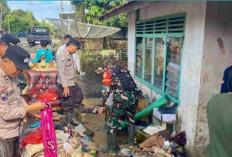 Pascabanjir, BPBD dan Warga Lakukan Gotong Royong
