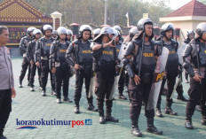 Kapolres OKU Timur Pimpin Latihan Dalmas, Tingkatkan Kesiapsiagaan Hadapi Gangguan Kamtibmas