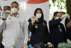 Bea Cukai Musnahkan Barang Bukti Sitaan 14,9 Kilogram Sabu di Lampung