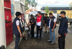 Polres dan Pimpinan Retail Pertamiina OKU Cek Distribusi BBM 