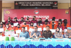 37 Tersangka Diamankan, Polda Sumsel Musnahkan Barang Bukti Narkotika 