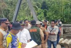 Jembatan Teriti Roboh, BPBD OKU Selatan Siapkan Penanganan Darurat