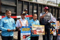 KAI Divre IV Tanjungkarang Gelar Sosialisasi Keselamatan di Perlintasan