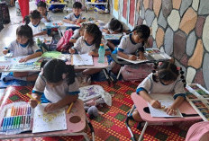 Penuh Warna dan Keceriaan, Lomba Mewarnai Zona I OKU Ekspres Diserbu 108 Peserta