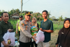 Polres OKU Timur Bantu Korban Bencana Alam Angin Puting Beliung