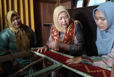 Berikan Semangat Untuk Lestarikan Budaya Khas OKU Selatan, Ketua Dekranasda Sambangi Pengrajin