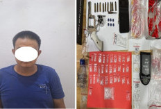 Polres OKU Timur Bongkar Rumah Bandar Narkoba, 33 Paket Sabu dan Senpi Disita