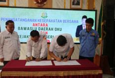 Perkuat Sinergi, Kejari dan Bawaslu OKU Lakukan MoU