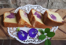 Resep Chiffon Cake Bunga Telang yang Cantik, Bahan Sederhana Ide Cemilan Keluarga 