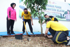 Polda Sumsel Luncurkan Gerakan Tanam 10.000 Pohon Serentak Sambut Hari Bhayangkara ke-80
