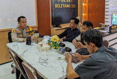 Kunjungan ke Mako, Panwascam Jalin Sinergitas Bersama Polsek Belitang III