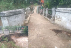 Jembatan Penghubung Desa di OKU Selatan Putus, Diterjang Arus Sungai