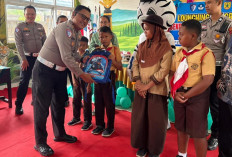 Satlantas Polres OKU Timur Launching Sekolah Sahabat Lalu Lintas Pertama di Sumsel