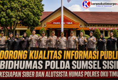 Dorong Kualitas Informasi Publik, Bidhumas Polda Sumsel Sisir Kesiapan Siber dan Alutsista Polres OKU Timur
