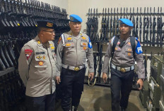 Perketat Pengawasan,Bid Propam Audit Ratusan Senjata Api Dinas