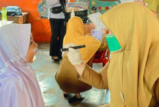 Nakes Puskesmas Muaradua Cek Kesehatan Siswa