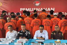 Polda Sumatera Selatan Musnahkan Barang Bukti Narkoba, 49 Tersangka Diamankan